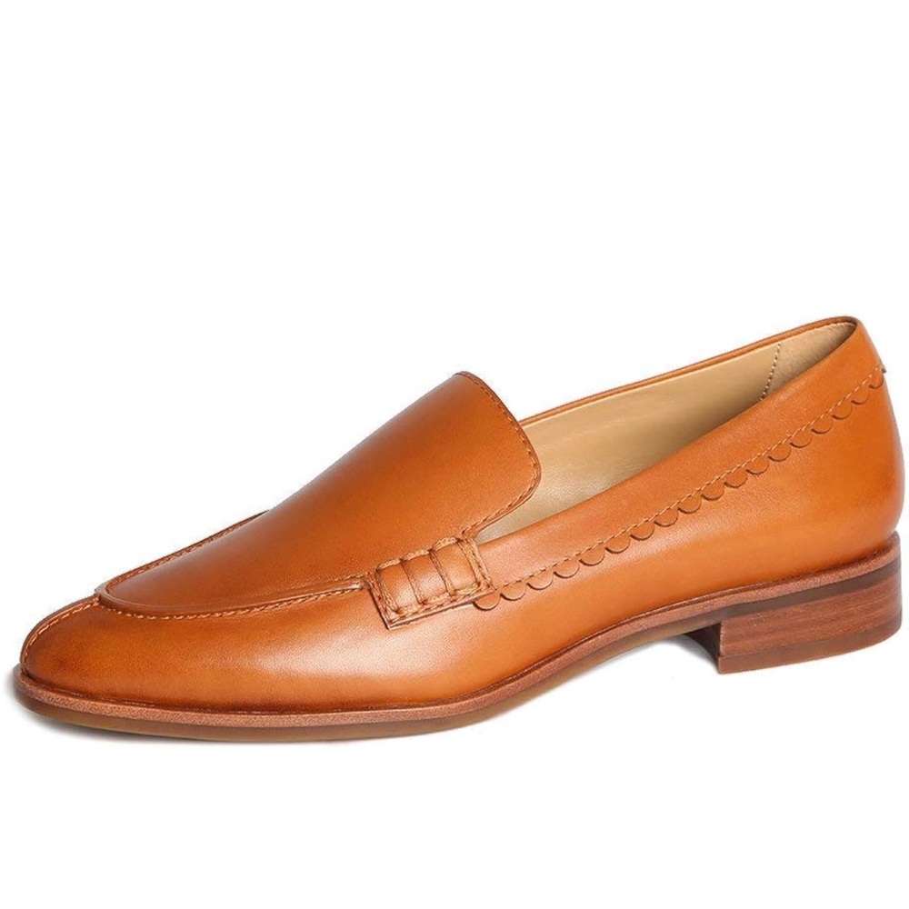 THE FLEXX Tan Leather Loafers (Never Worn)